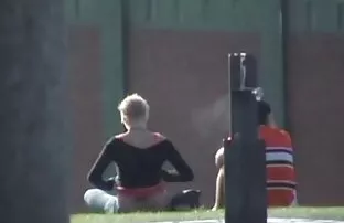 Nekiment egy néger leszbik vörös hajú nő, nagy